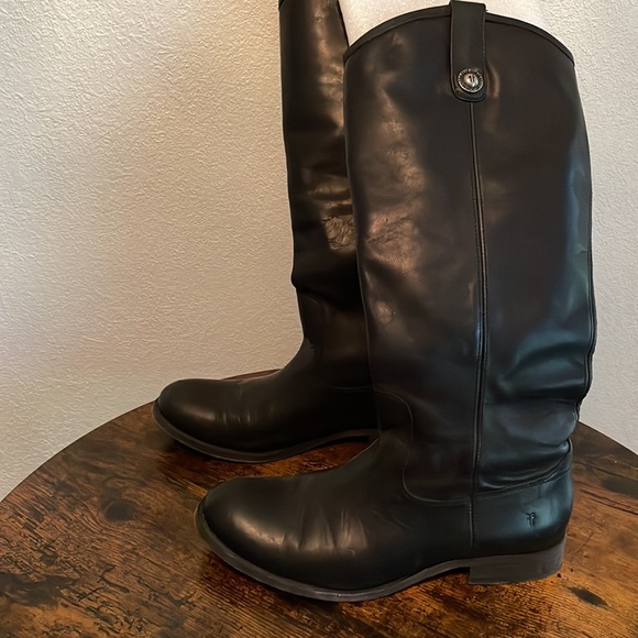 Leather Frye Tall Boots - Picture 5 of 7
